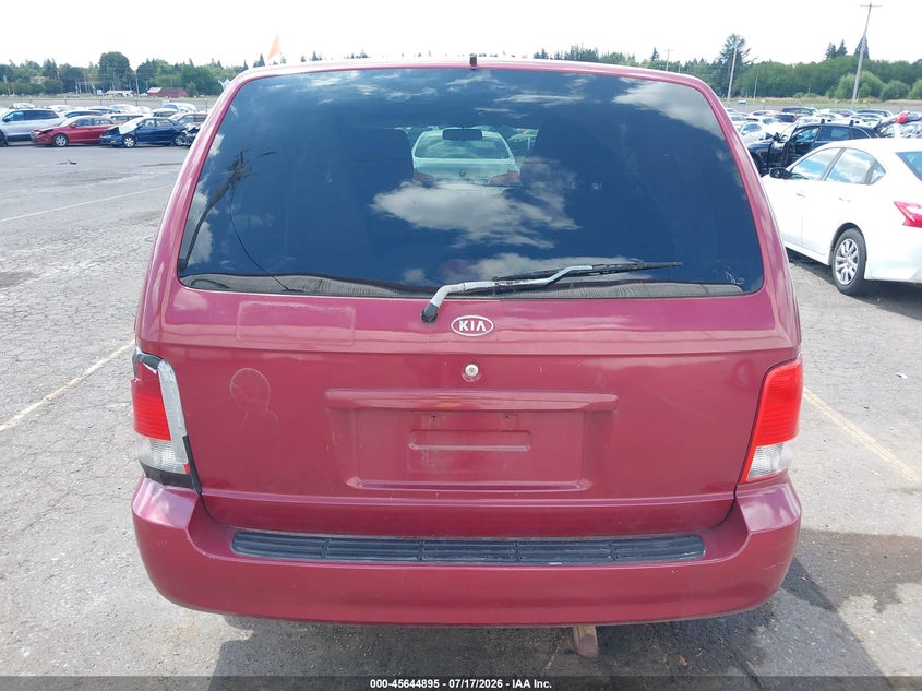 2002 Kia Sedona Ex/Lx VIN: KNDUP131226301456 Lot: 45644895