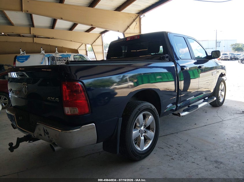 Vin: 1c6rr7gt9hs596934, lot: 46143457, ram 1500 big horn  4x4 6'4 box 20174