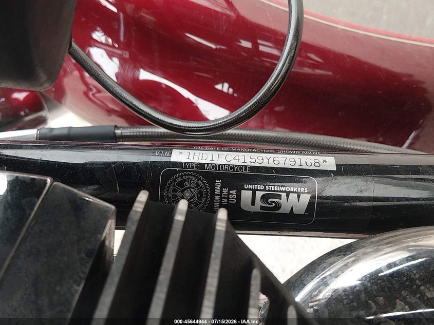 2009 Harley-Davidson Flhtcu VIN: 1HD1FC4159Y679168 Lot: 45644944