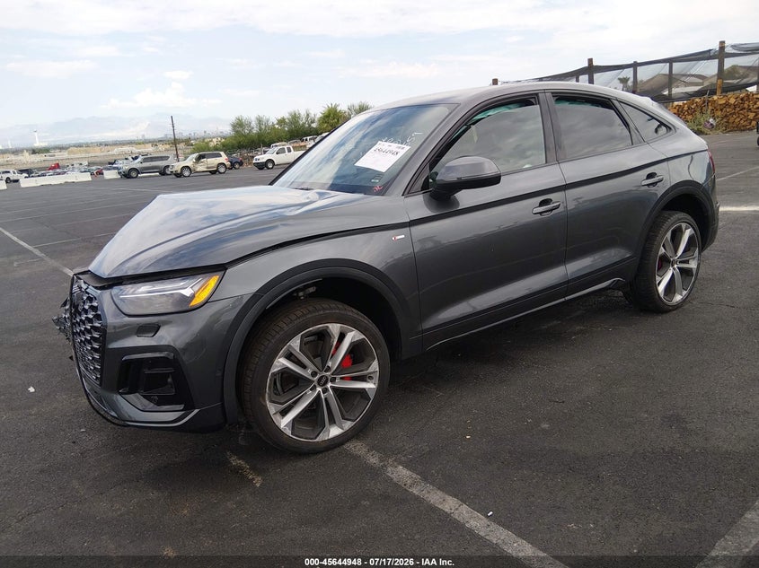Vin: wa16aafy0r2049785, lot: 46143471, audi q5 sportback prestige 45 tfsi s line quattro s tronic 20242