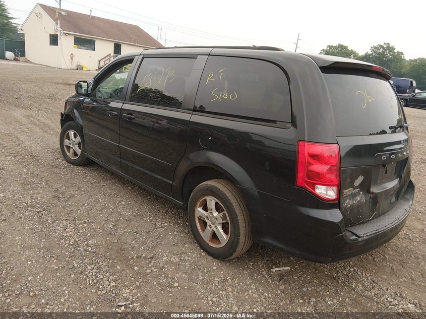 Vin: 2c4rdgcg7cr173487, lot: 46143622, dodge grand caravan sxt 20123