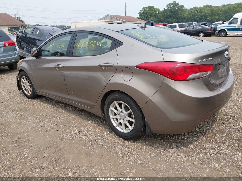 2012 HYUNDAI ELANTRA auction photo 3