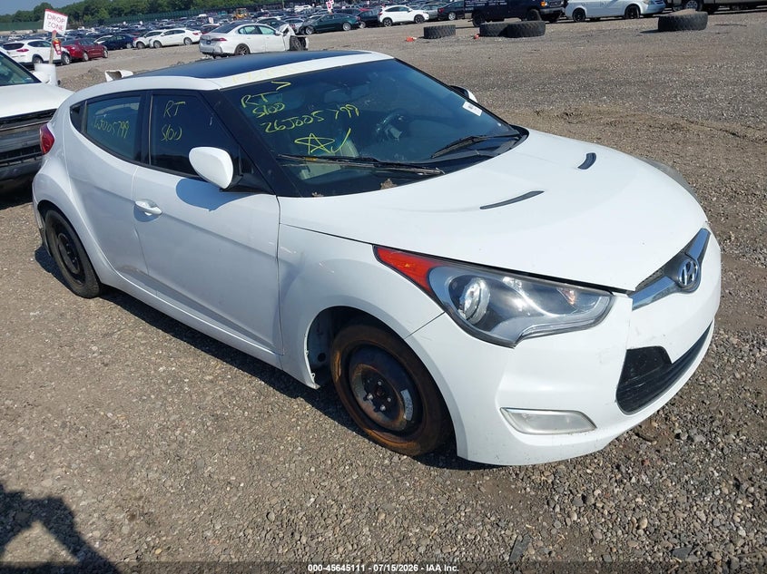 Vin: kmhtc6ad8eu195298, lot: 46143634, hyundai veloster base w/gray 2014 img_1