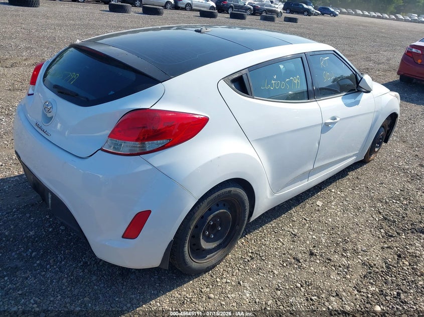 Vin: kmhtc6ad8eu195298, lot: 46143634, hyundai veloster base w/gray 20144