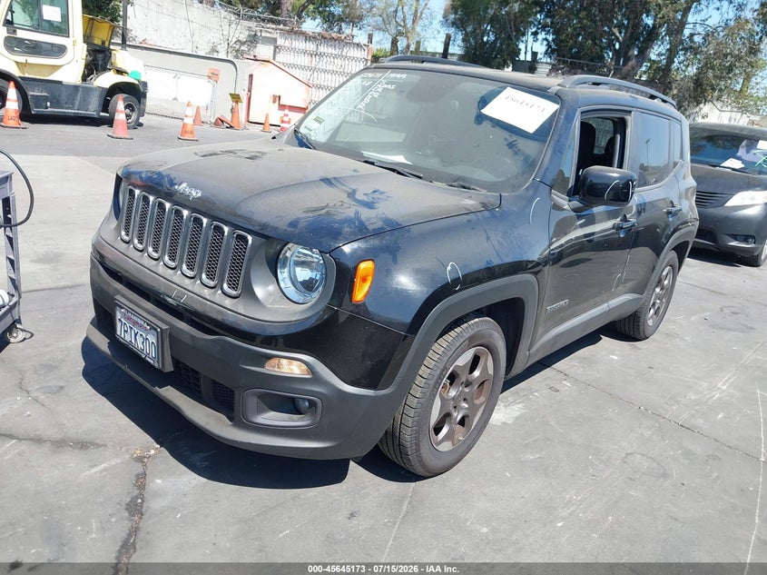2015 Jeep Renegade Latitude, Правый бок, IAAI, VIN ZACCJABH3FPB88986 — фото 2