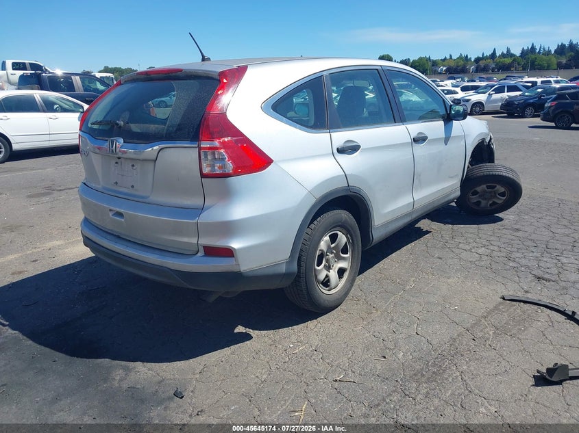 Vin: 3czrm3h31fg701723, lot: 46143697, honda cr-v lx 20154