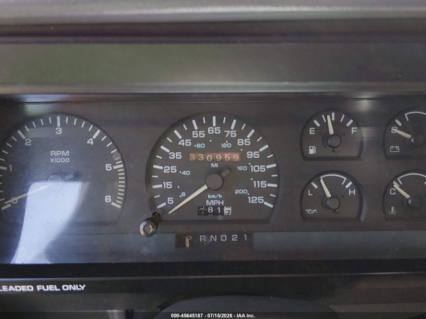 1992 Dodge Dakota VIN: 1B7GG23Y8NS667689 Lot: 45645187