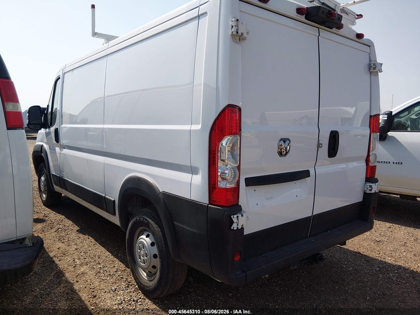 Vin: 3c6lrvvg2pe598395, lot: 46143833, ram promaster 2500 low roof 136 wb 20233