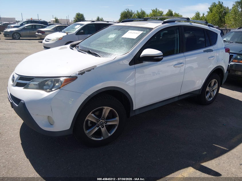 Vin: 2t3rfrev6fw270868, lot: 46143834, toyota rav4 xle 20152