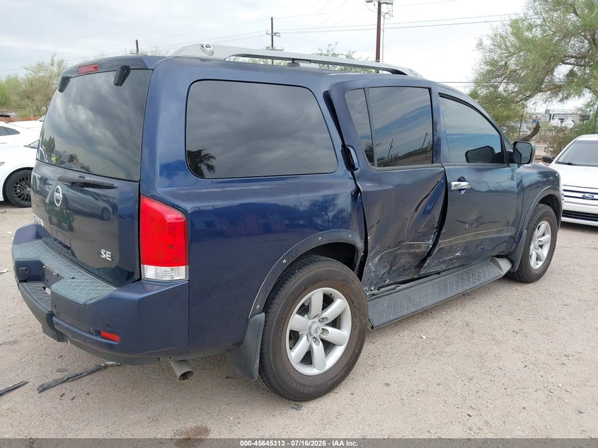Vin: 5n1aa0nd7an608613, lot: 46143836, nissan armada se 20104