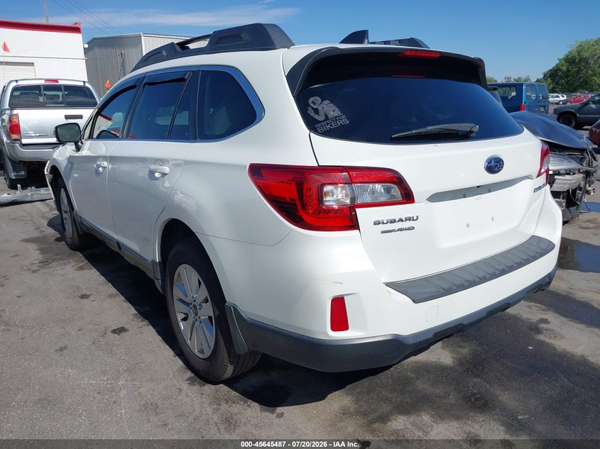 Vin: 4s4bsbfc6g3309296, lot: 46144010, subaru outback 2.5i premium 20163