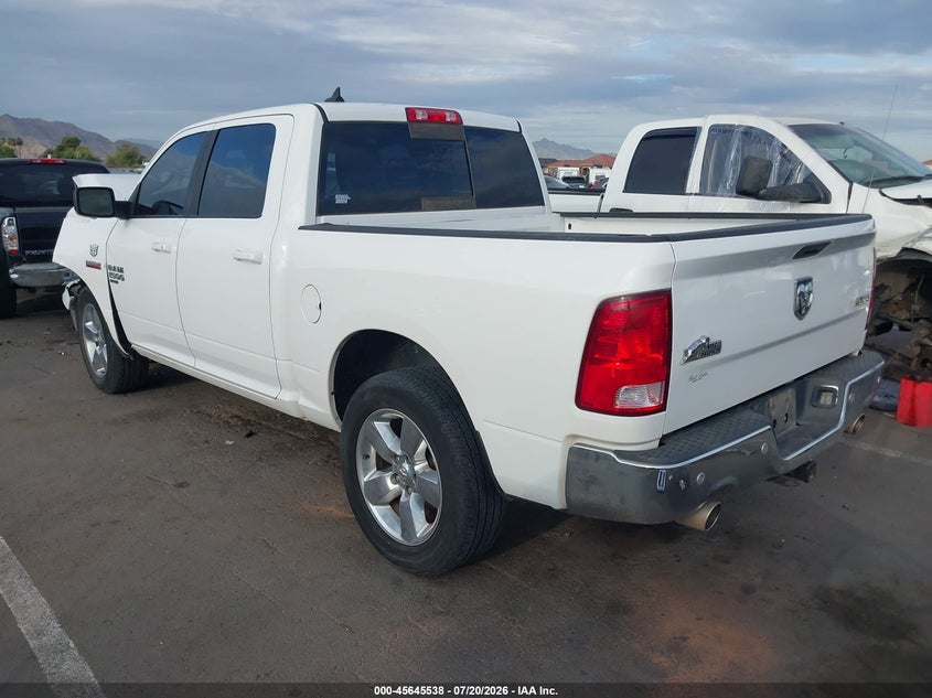 Vin: 1c6rr7lt0ks632457, lot: 46144061, ram 1500 classic big horn  4x4 5'7 box 20193