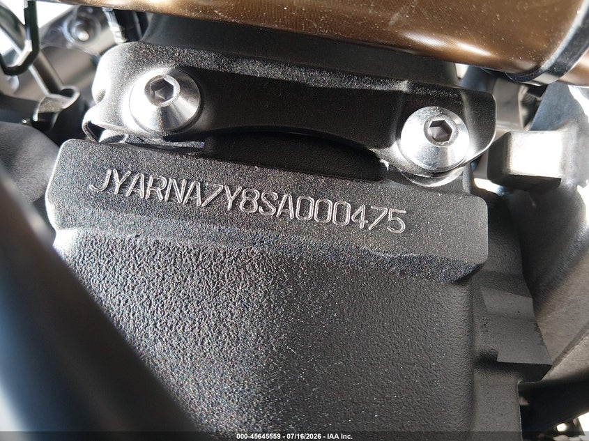 2025 Yamaha Yzf1000 C VIN: JYARNA7Y8SA000475 Lot: 45645559