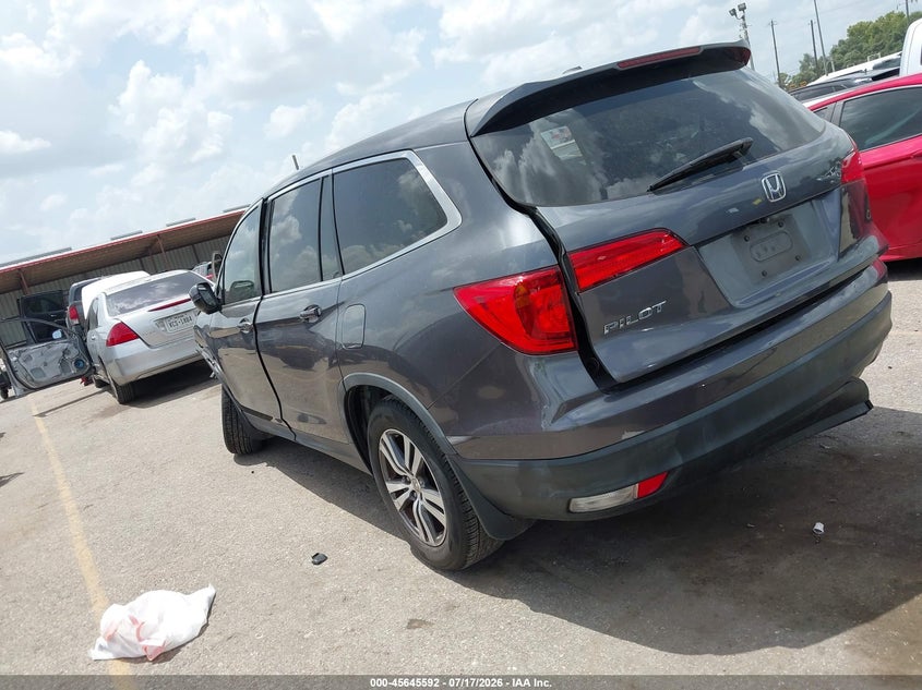 Vin: 5fnyf5h55gb040424, lot: 46144115, honda pilot ex-l 20163