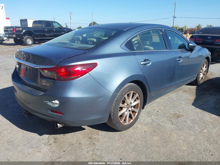 Vin: jm1gj1u58g1424571, lot: 46144179, mazda mazda6 i sport 20164