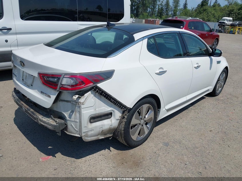 Vin: knagn4ad8f5084618, lot: 46144197, kia optima hybrid ex 20154