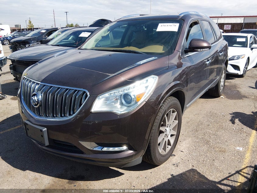 Vin: 5gakvbkd7fj262690, lot: 46144201, buick enclave leather 20152