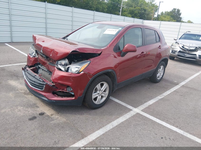Vin: kl7cjksb1mb340110, lot: 46144385, chevrolet trax fwd ls 20212