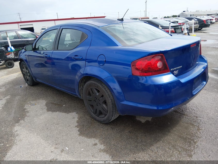 Vin: 1c3cdzag9en218339, lot: 46144450, dodge avenger se 20143