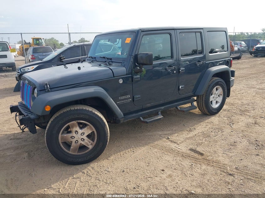2017 Jeep Wrangler Unlimited Sport VIN: 1C4BJWDG2HL524566 Lot: 45645962
