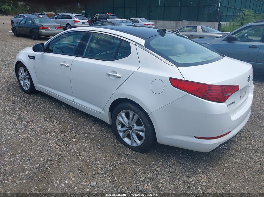 Vin: knagn4a73b5127427, lot: 46144543, kia optima ex 20113