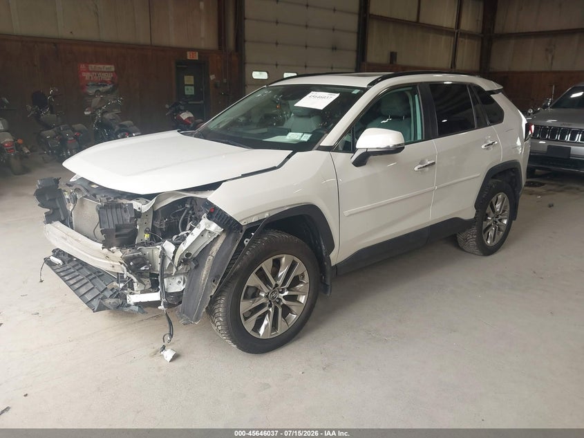 2019 Toyota RAV 4, Удар спереди, IAAI, VIN 2T3N1RFVXKW054110 — фото 2