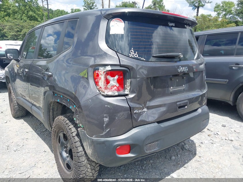 2018 Jeep Renegade Sport 4X4 VIN: ZACCJBAB2JPJ41523 Lot: 45646040