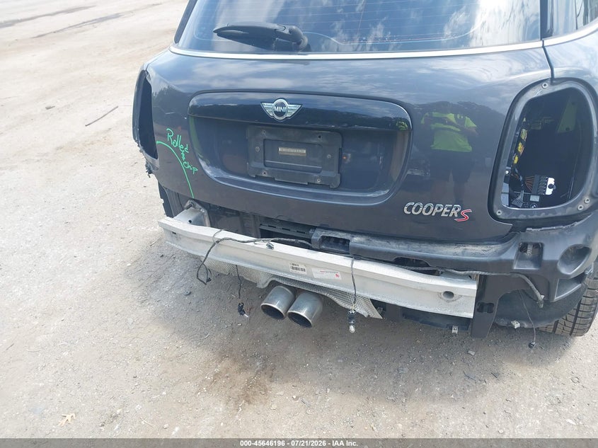 2016 Mini Hardtop Cooper S VIN: WMWXU3C55G2D30825 Lot: 45646196