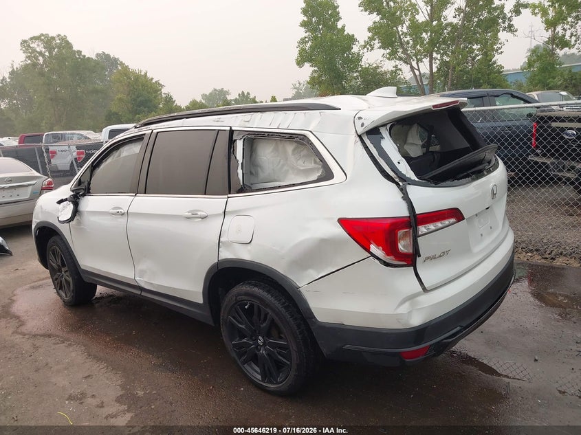 Vin: 5fnyf6h29nb003255, lot: 46144774, honda pilot awd special edition 20223