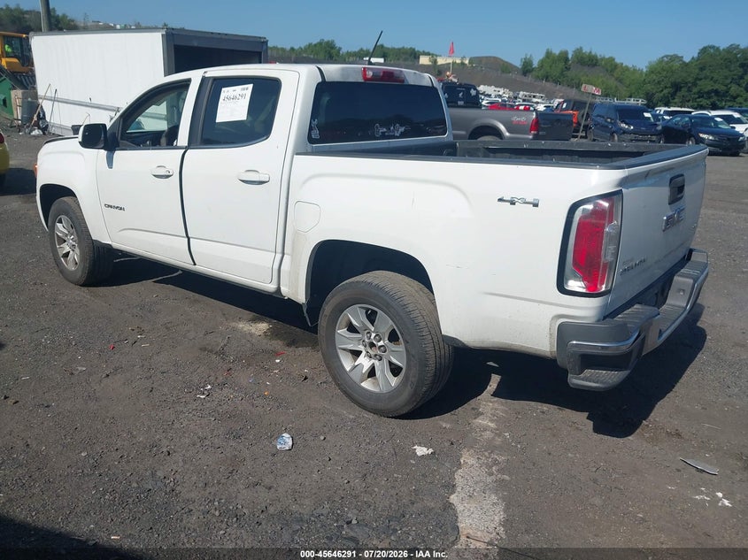 2015 GMC Canyon 4Wd Sle VIN: 1GTG6BE36F1212156 Lot: 45646291