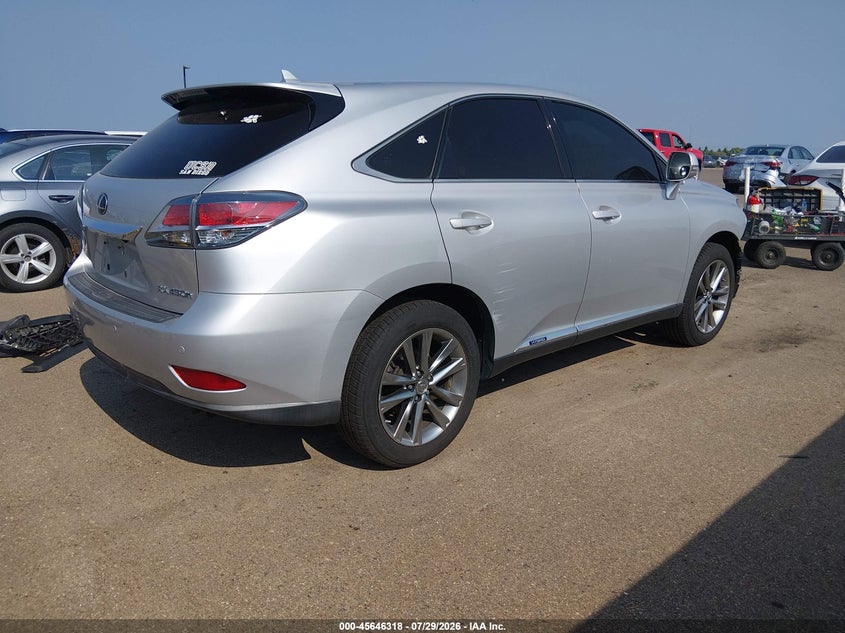 Vin: jtjzb1baxd2009437, lot: 46144873, lexus rx 450h 20134