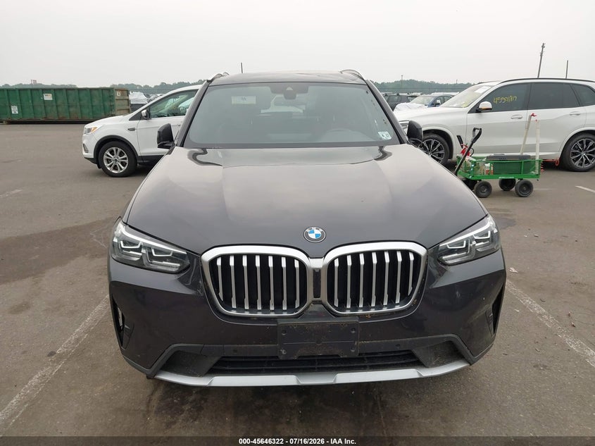 2022 BMW X3 xDrive30I VIN: 5UX53DP09N9N39857 Lot: 45646322
