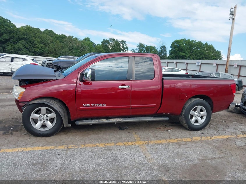2005 Nissan Titan Se VIN: 1N6BA06A05N569721 Lot: 45646338