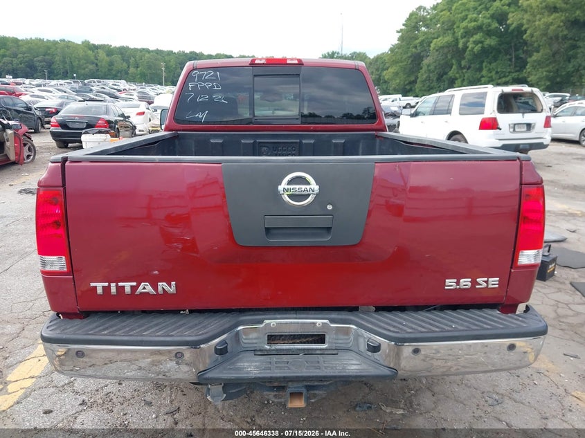 2005 Nissan Titan Se VIN: 1N6BA06A05N569721 Lot: 45646338
