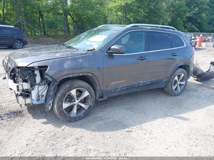 2019 Jeep Cherokee, Front End, IAAI, VIN 1C4PJMDX5KD156573 — photo 2