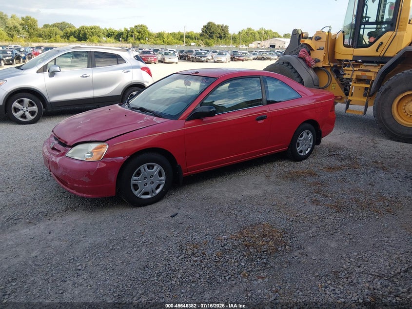 2001 Honda Civic, Обычный износ, IAAI, VIN 1HGEM22501L014495 — фото 2