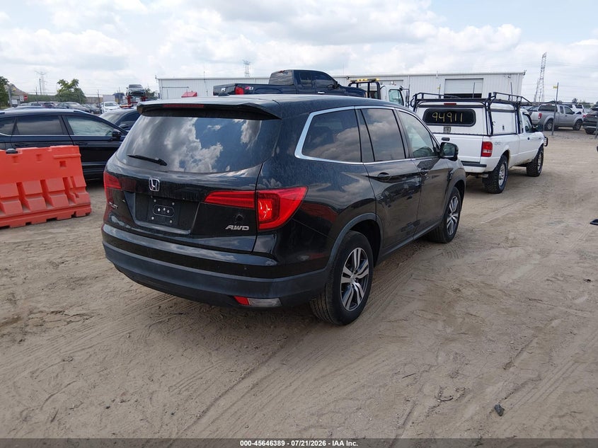 Vin: 5fnyf6h50hb063973, lot: 46144944, honda pilot ex-l 20174