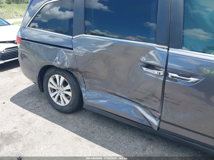 2015 Honda Odyssey Ex-L VIN: 5FNRL5H65FB046647 Lot: 45646399