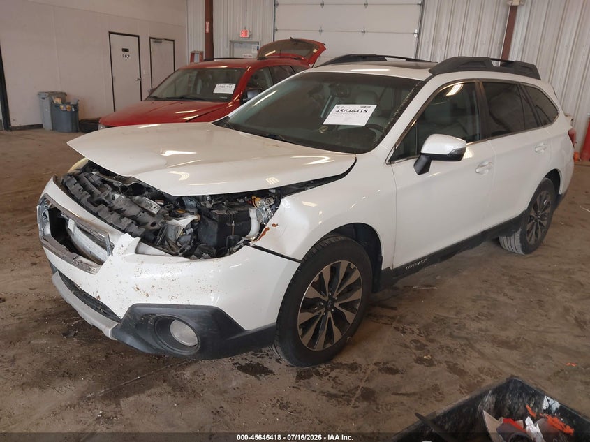 Vin: 4s4bsalc4f3218315, lot: 46144973, subaru outback 2.5i limited 20152