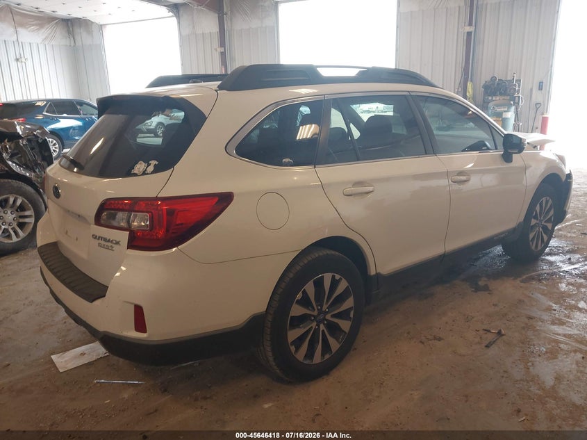 Vin: 4s4bsalc4f3218315, lot: 46144973, subaru outback 2.5i limited 20154