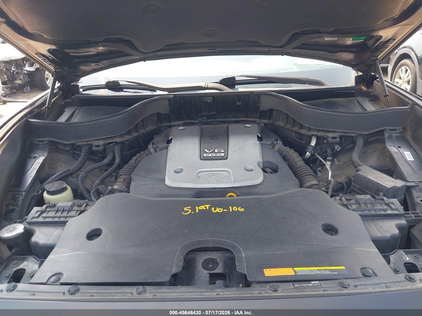 2016 Infiniti Qx70 VIN: JN8CS1MU4GM670832 Lot: 45646430