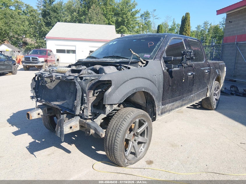 2019 Ford F-150, Удар спереду, IAAI, VIN 1FTEW1E57KFB09750 — фото 2
