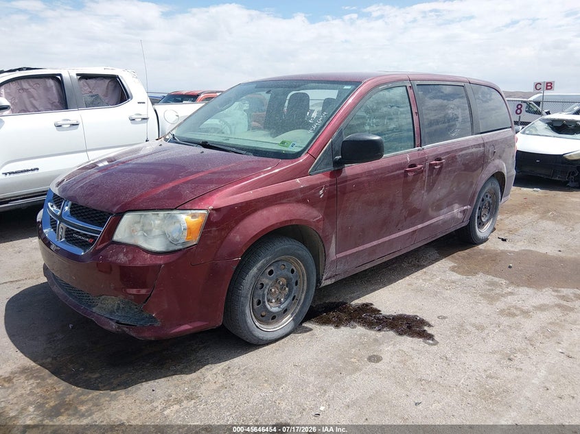 Vin: 2c4rdgbg4jr160288, lot: 46145009, dodge grand caravan se 20182