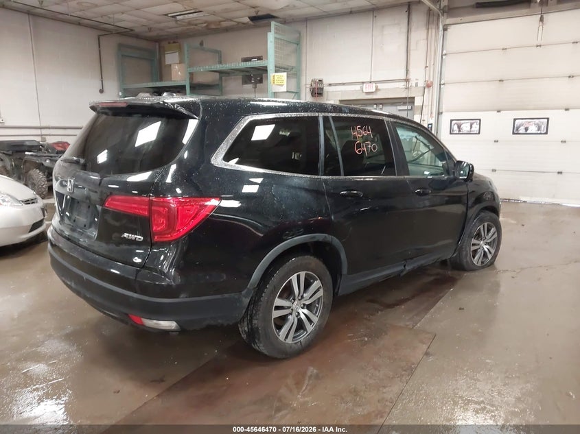 Vin: 5fnyf6h34gb013834, lot: 46145025, honda pilot ex 20164