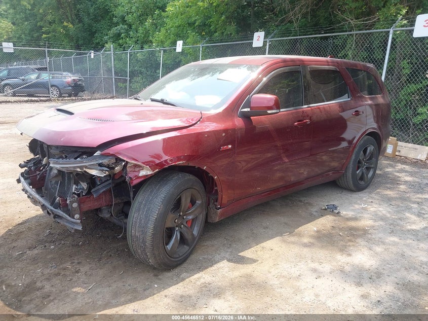 Vin: 1c4sdjgj7jc243080, lot: 46145067, dodge durango srt awd 20182