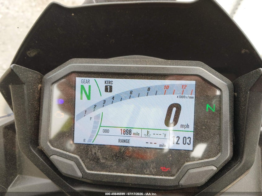 2025 Kawasaki Ex650 R VIN: ML5EXER14SDAD9768 Lot: 45646599