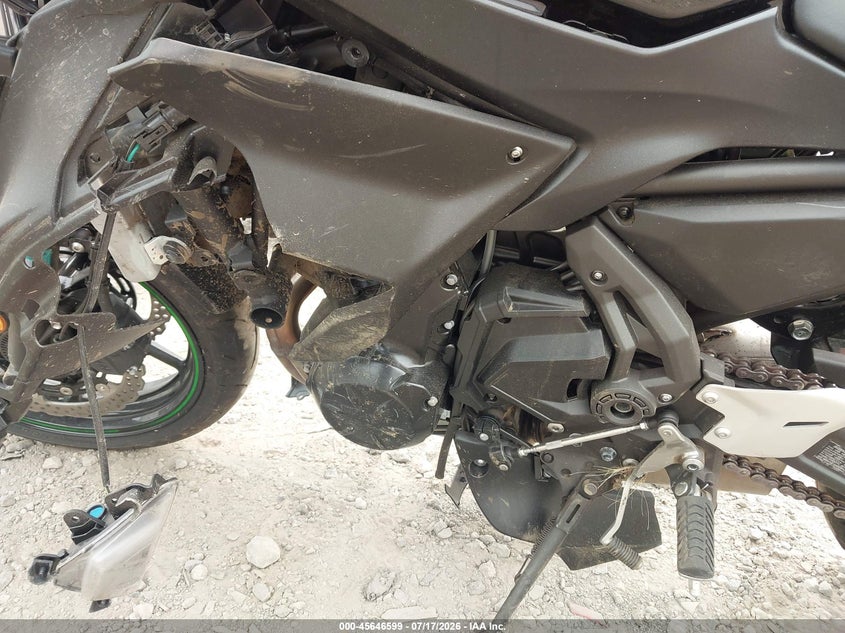 2025 Kawasaki Ex650 R VIN: ML5EXER14SDAD9768 Lot: 45646599