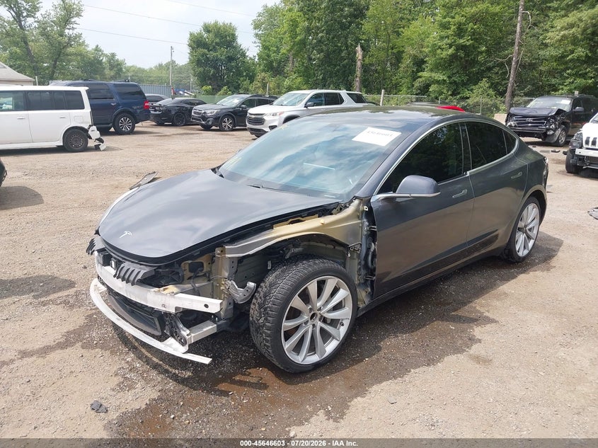 2018 Tesla Model 3 Long Range/Mid Range VIN: 5YJ3E1EA7JF163009 Lot: 45646603
