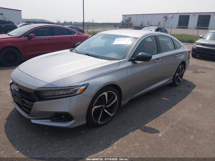 2022 Honda Accord Sport, Град, IAAI, VIN 1HGCV1F34NA010474 — фото 2