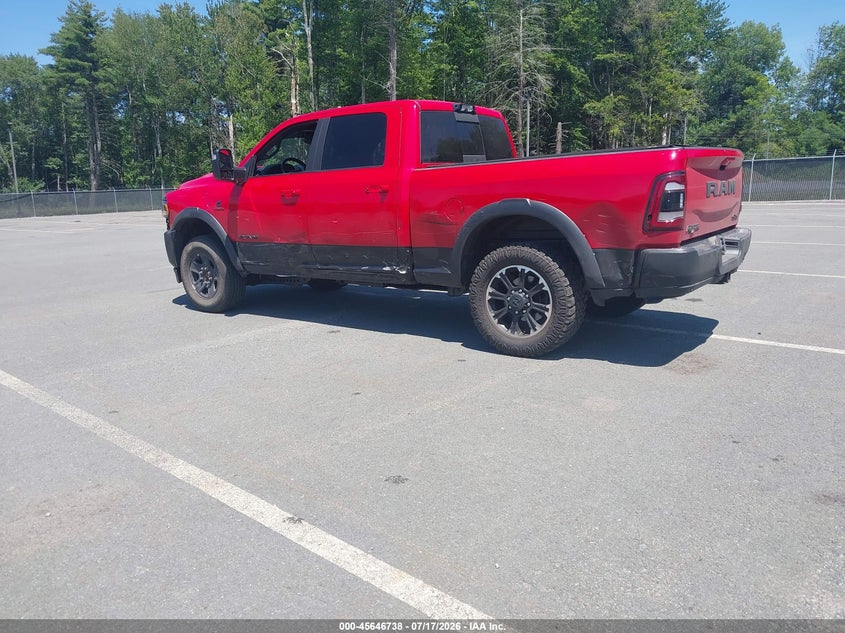 Vin: 3c6ur5el1pg509809, lot: 46145293, ram 2500 power wagon rebel  4x4 6'4 box 20233